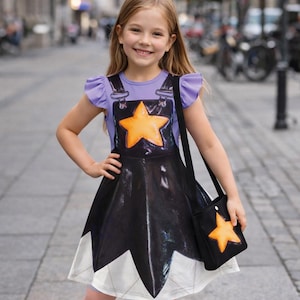 Vestido de cosplay de Lily Lovebraids para niña, vestido inspirado en el juego de terror Poppy Playtime, disfraz de Halloween, vestido para fiesta de cumpleaños, atuendo de cosplay.