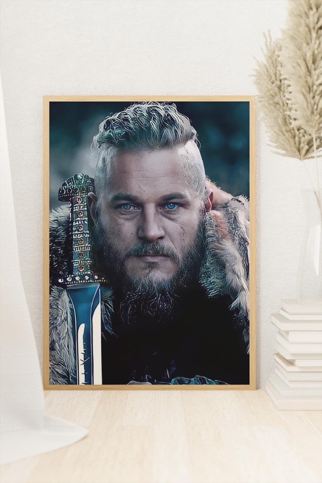 ragnar-lothbrok-vikings-tv-serie-poster-travis-fimmel-art-digitaler