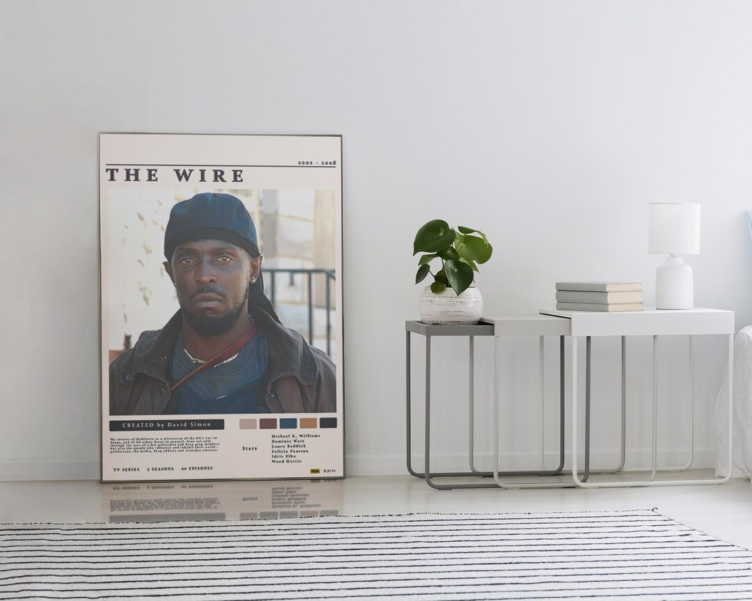 Shheeiit The Wire TV Series Poster – Minimalist Home Wall Art (digital Download ...
