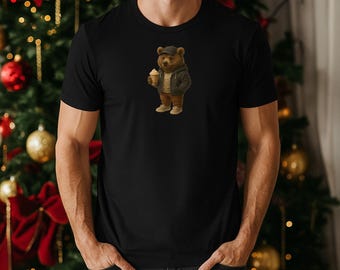 Cozy Bear Coffee T-Shirt | Fall Winter Graphic Tee