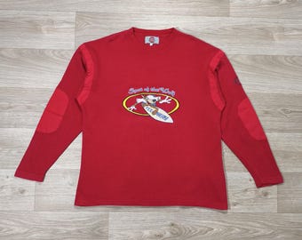 Vintage 1997 Tex Avery Spot of the Wolf Sweatshirt • Embroidered Cartoon Graphic Crewneck • 90s Animation Licensed • XL / L Old School Fit