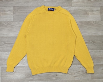 Vintage 90s Ralph Lauren Polo Cornflour Lambswool V-neck Sweater