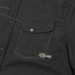Rip Curl Vintage Y2K linne-bomullsskjorta • Broderad logotyp surfkläder • Skater streetwear • Unisex lös passform • Osorterad gammal kollektion bild 5
