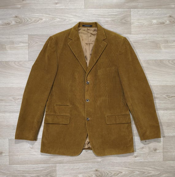 Vintage Corduroy Blazer Oliver Grant • Camel Cotton Jacket • 90s