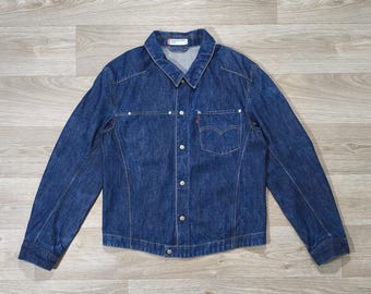 Vintage Levi's Engineered Jeans Denim Trucker Jacket - Y2K Dark