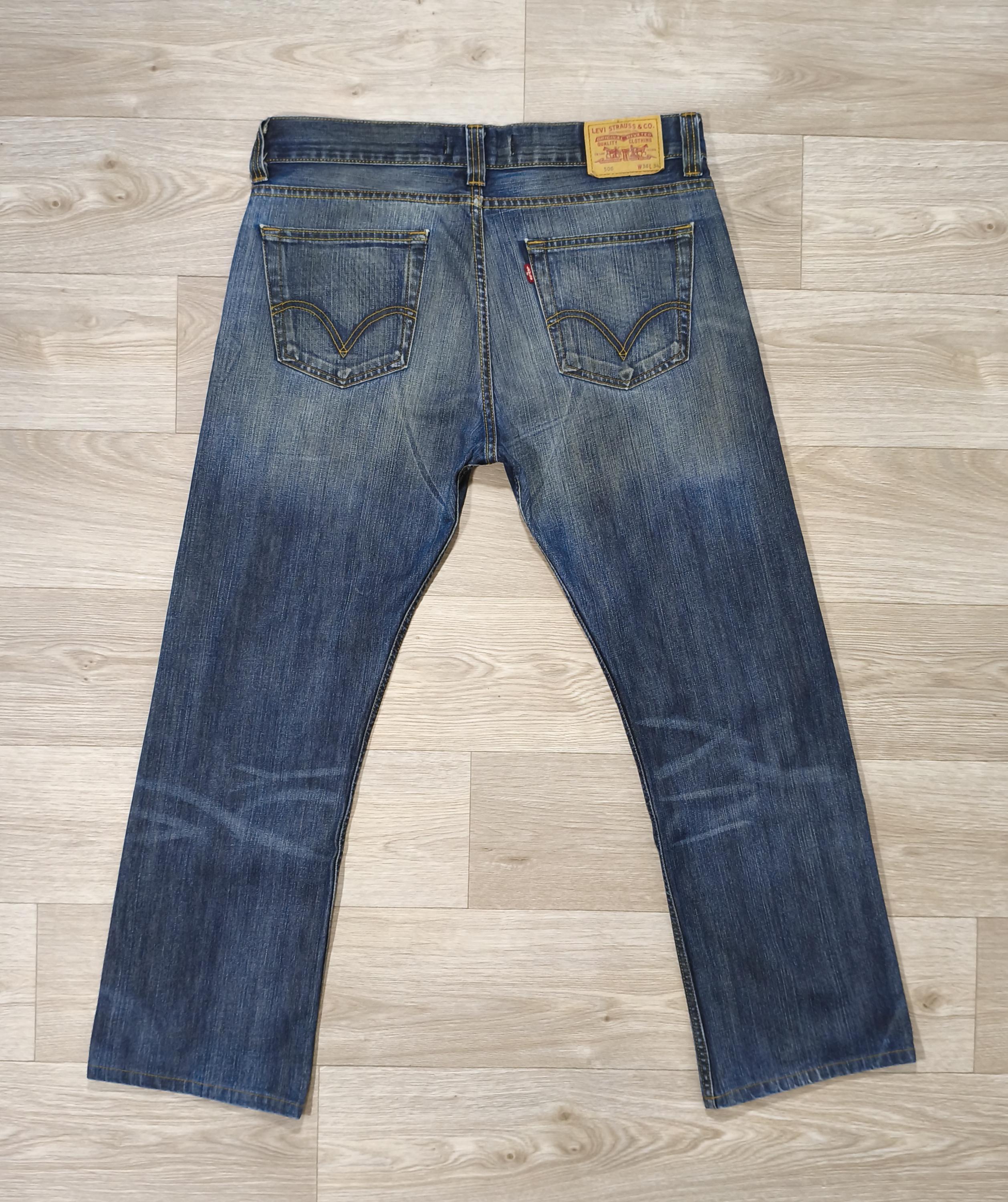 Vintage Levi's 506 Standard Jeans • Acid Wash Blue Denim 2000s