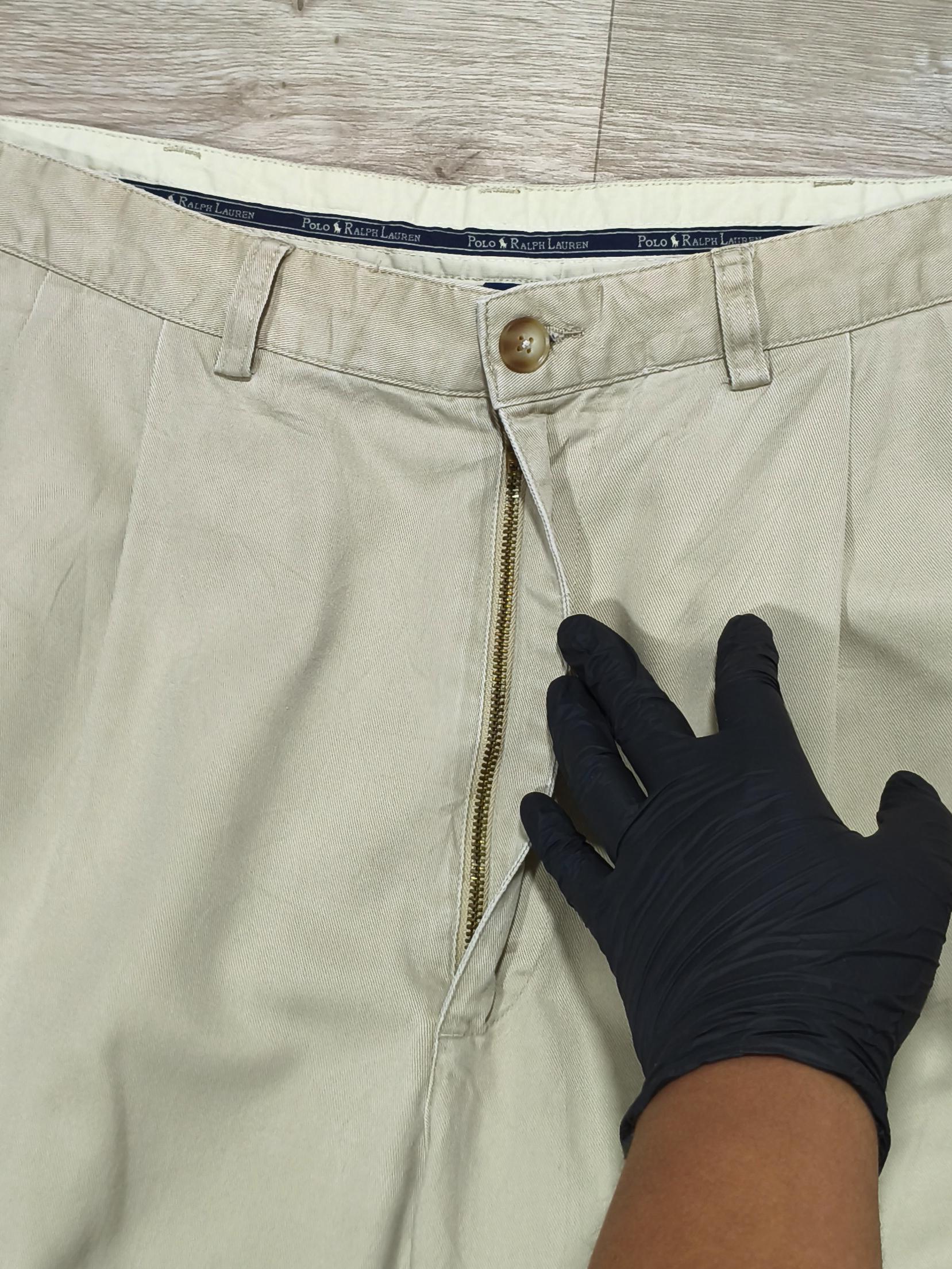 Polo Ralph Lauren Hammond Pant • Vintage 90s Pleated Chino • Stone