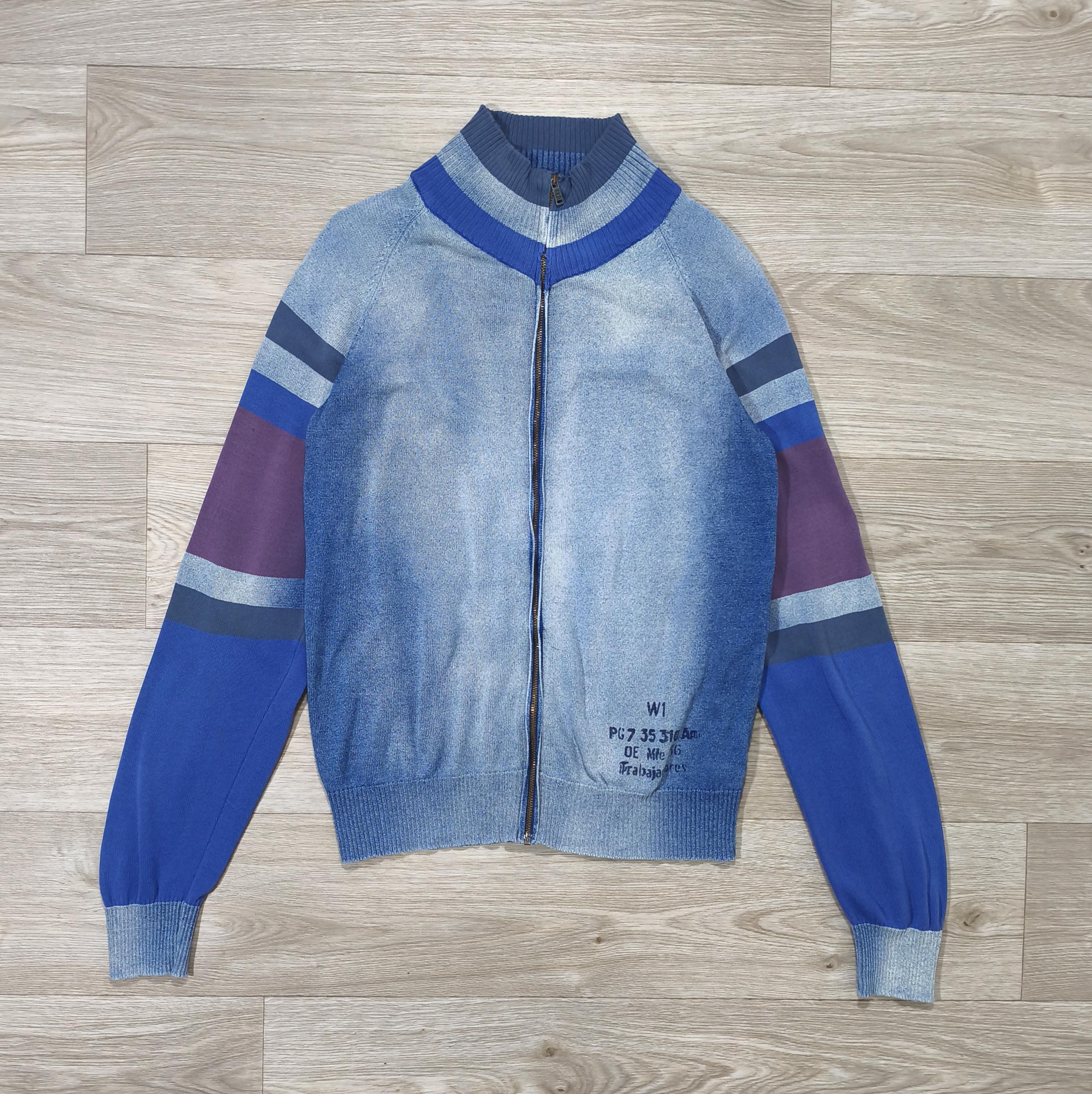 Vintage Diesel Y2K Zip Cardigan • Made in Italy • Rare Knit