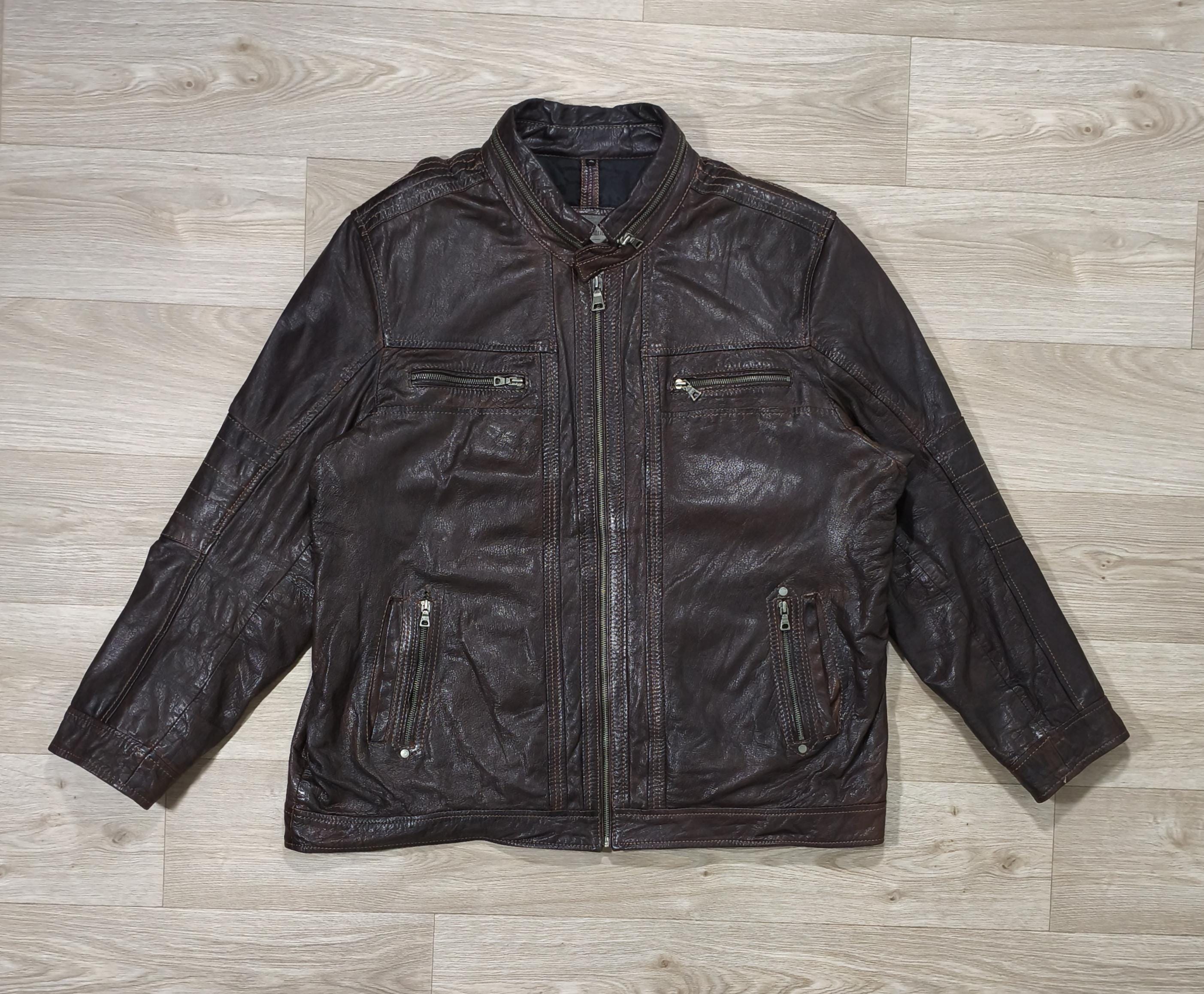 Angelo Litrico Leather Jacket • Goat Nappa Leather • Brown Copper