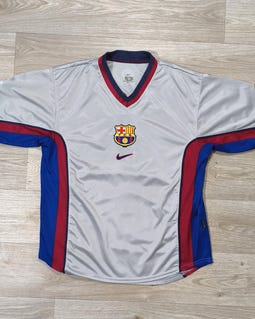 FC Barcelona Nike Centenary 1899-1999 Away Jersey • Silver Gray