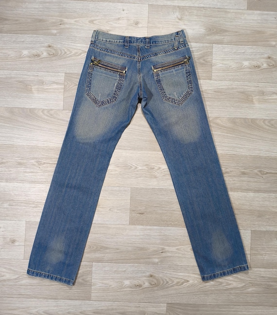 Vintage Jeans Made in Italy Light Acid Wash Y2K Archive Denim 