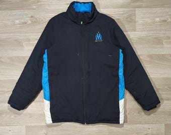 Vintage Olympique de Marseille Parka • Early 2000s Football Jacket Weeplay • OM Staff • Size M/L • European Soccer Outerwear • Collector