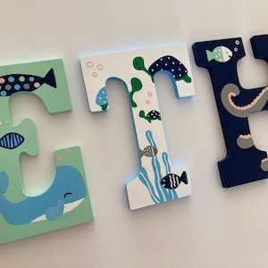 Custom Painted Children’s Letters - Nautical / Oceania