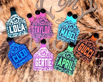 Custom Ritchey Ear Tags – Personalized Livestock Tags for Cattle, Goats, Sheep, Never Fades