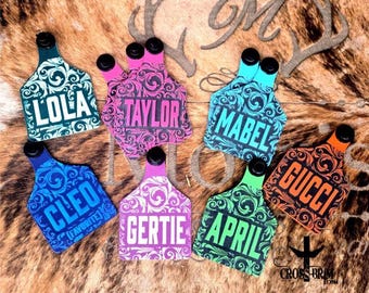 Custom Ritchey Ear Tags – Personalized Livestock Tags for Cattle, Goats, Sheep, Never Fades