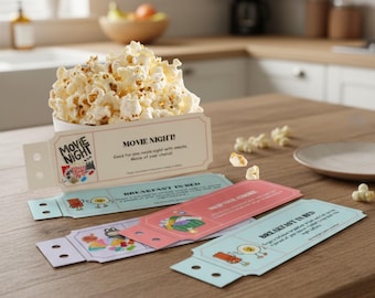 Cupones de recompensa para niños imprimibles / Libro de cupones para imprimir y recortar / Descarga digital en PDF