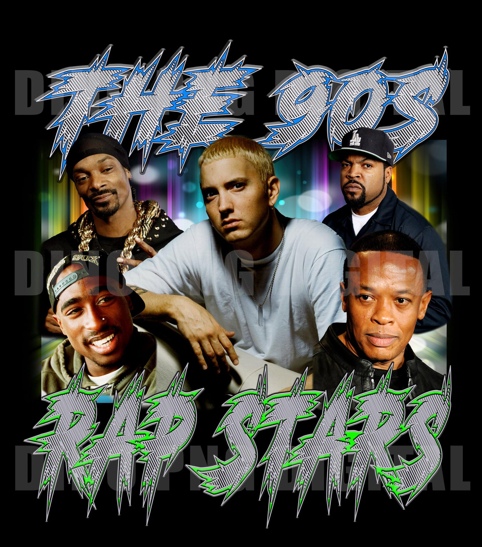Rap Stars Png.digital Files,t-shirt Design,png File - Etsy
