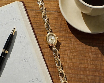 Vintage Jade Bracelet Watch | Gold Jewelry Wristwatch
