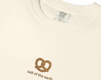 Embroidered Salt of the Earth, Christian Unisex T-shirt, Comfort Colors, Religious Tee