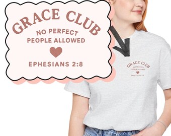 Grace Club Heart Logo T-Shirt | Minimal Chest Graphic Tee
