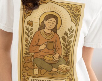 Blessed Are Mamas T-Shirt, Unisex Garment-Dyed Tee, Blessed, Christian Wear, Gift for Moms, Comfort Colors