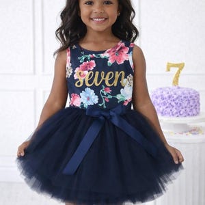 7 years birthday dress BENTLEY AND LACE | Emma Vintage Petal Short Length Dress 7 Year