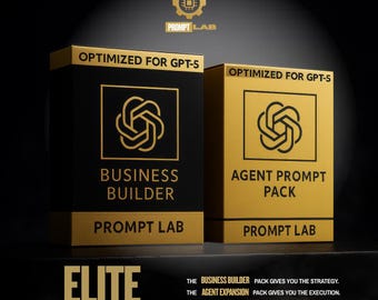 Paquete de prompts ChatGPT (200) / Sistemas para empresas y agentes / Prompts optimizados para GPT-5 / Kit de herramientas para emprendedores