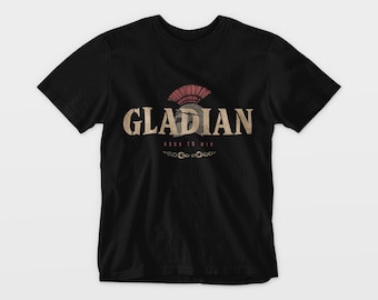Paquete de SVG y PNG de Gladian Motivation, Nacido para ganar, Diseño de camiseta de motivación