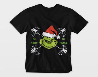 Sin descanso, sin paz, Grinch, paquete PNG y SVG, descarga digital