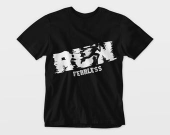 Paquete PNG SVG "Corre sin miedo": Diseño de camiseta de gimnasio, descarga digital