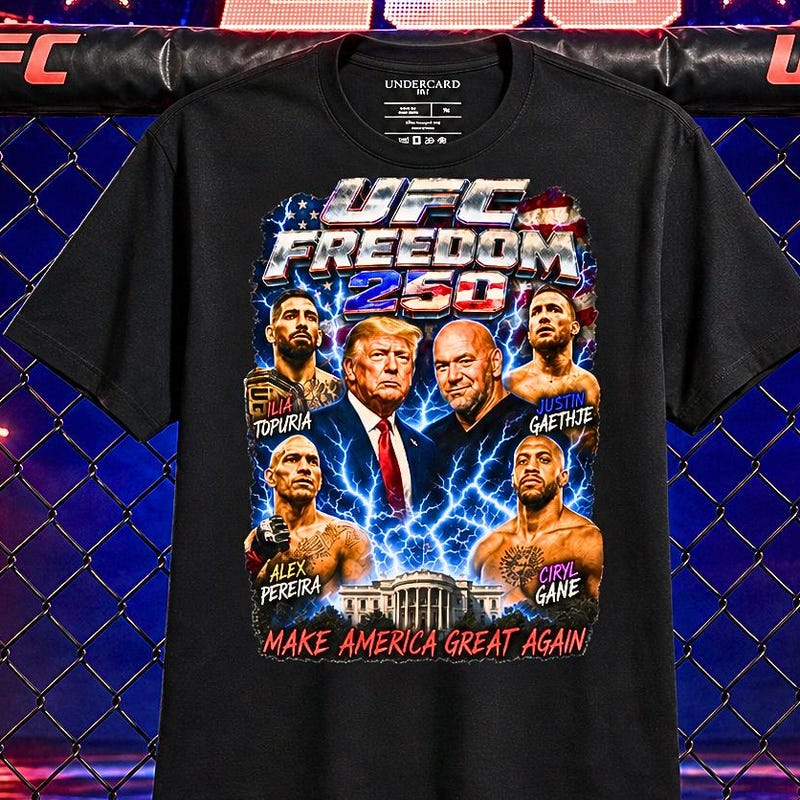 Freedom Fight Style Ufc Freedom 250 Fight Poster - Etsy