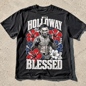 Max Holloway Blessed PNG, UFC MMA Hawaiian Fight Art (Digital Download)