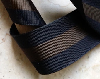 1.25 Vintage Straight Edge Woven Grosgrain Hat Band Ribbon Trim Stripe ...