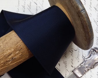 2.125" Straight Edge Woven Grosgrain Ribbon Vintage Burgundy Wine ...