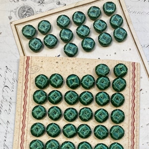 1/2&quot; Antique Vintage thread floss Passementerie Button reenactment, costume , coat, hat, millinery, belt, purse, handmade