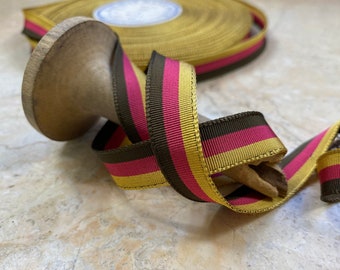1/2" Prosta krawędź tkana wstążka grosgrainowa Vintage Stripe Elegancka opaska na kapelusz wstążka kokarda pasek do szycia DIY rzemiosło US opaska na kapelusz kapelusz kapelusz kapelusz kapelusz