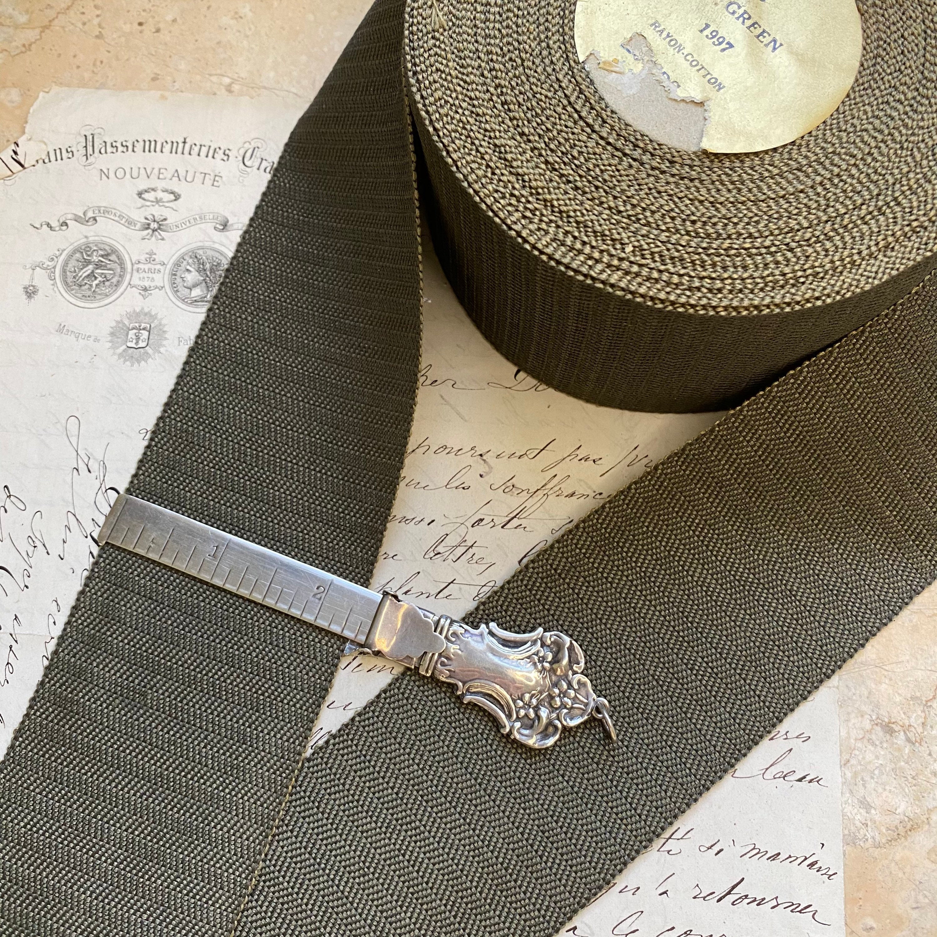 Hat Ribbin 2.25” Herringbone Vintage Hat Band Ribbon Trim Hatter Milliner Chevron ...