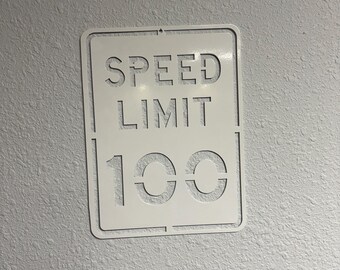 Speed Limit 69 Lustiges Aluminiumschild – 30,5 X 20,3 Cm, Humorvolle Wanddekoration Für Bar, Garage, Männerhöhle