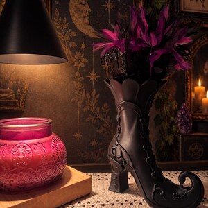 Witch boot vase