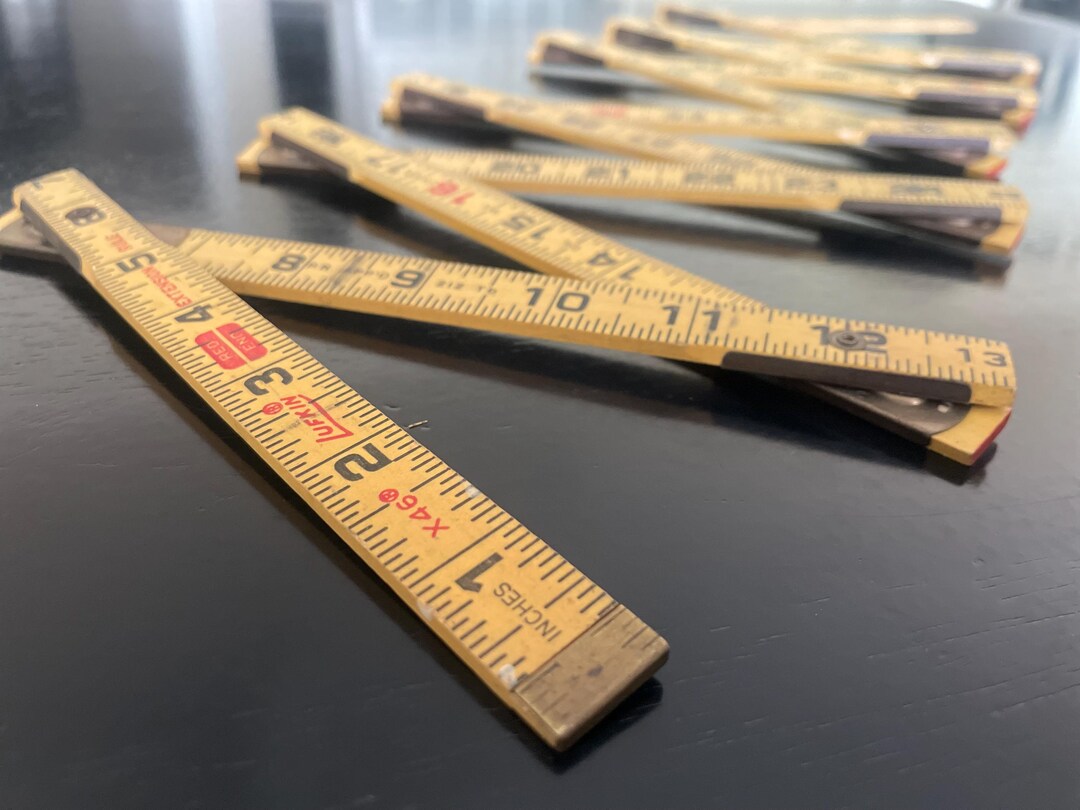 Measure Ruler Extension Vintage Lufkin Folding Wooden Tape Measure Extension Ruler - Etsy