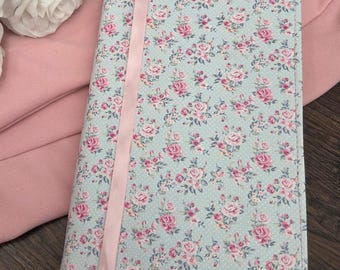 Polka Dot Roses Faux Leather Book Cover – Adjustable Reader Gift