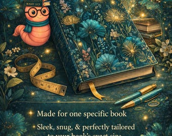 Non-Adjustable Book Cover Add-On, Custom Fit for One Book