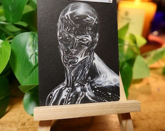 Silver Shroud Costume full art MTG alter