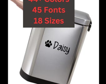 Personalized Pet Name Decal, Many Sizes, Styles, Colors & Fonts, Cars, Tumblers, Laptops Vinyl Sticker Dog Mom, Dad Gift Dogs Cats Pets