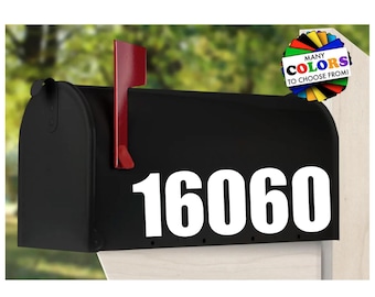 Mailbox Numbers Vinyl Decal, Many Sizes, Colors & Fonts, Home House Address Numbers Mailbox Stickers Store Front Window Office Supplies