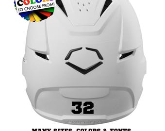 Baseball TBall Personalize Custom Name Decal, Many Sizes & Colors Kids Bat Label Baseball Helmet Number Sticker Batting Helmet Name Label