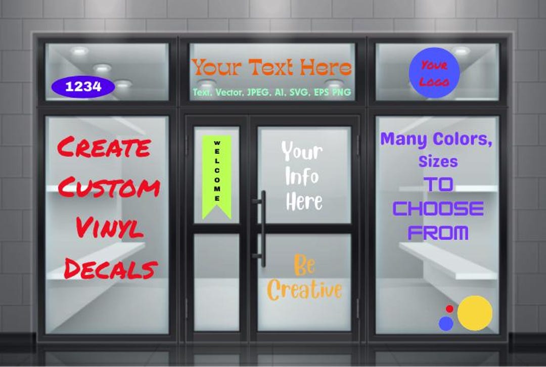 Create Custom Vinyl Decals, Make Your Own Personalized Decal, Choose ...