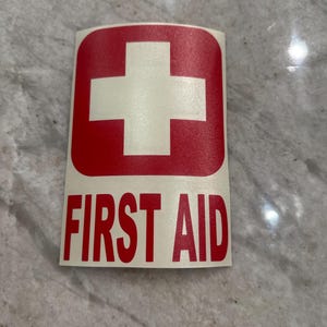 First Aid Decal, Many Colors & Sizes to Choose From, CPR AED Business ...