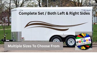 Large Graphics Decals LG001, Many Sizes & Colors, Racing Graphics Waterproof  Car Truck Vinyl Stickers Trailer Ford Chevy Dodge Toyota Honda