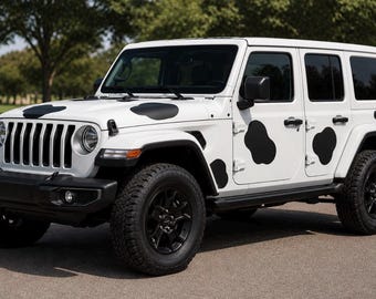 The Original Cow Spots Car Decals, Multiple Sizes Waterproof UV Resistant Sticker, Many Sizes & Colors, Indoor Outdoor